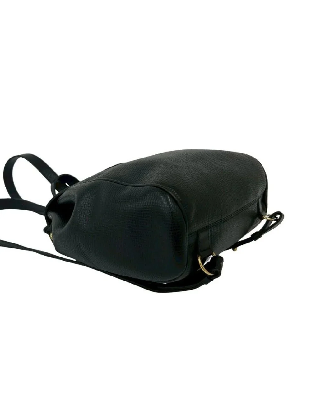 Dior Vintage CD Logo Leather Backpack Black